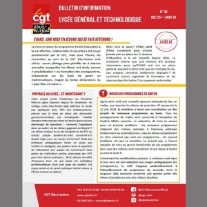 BULLETIN D’INFORMATION Lycée Général et technologique n° 36